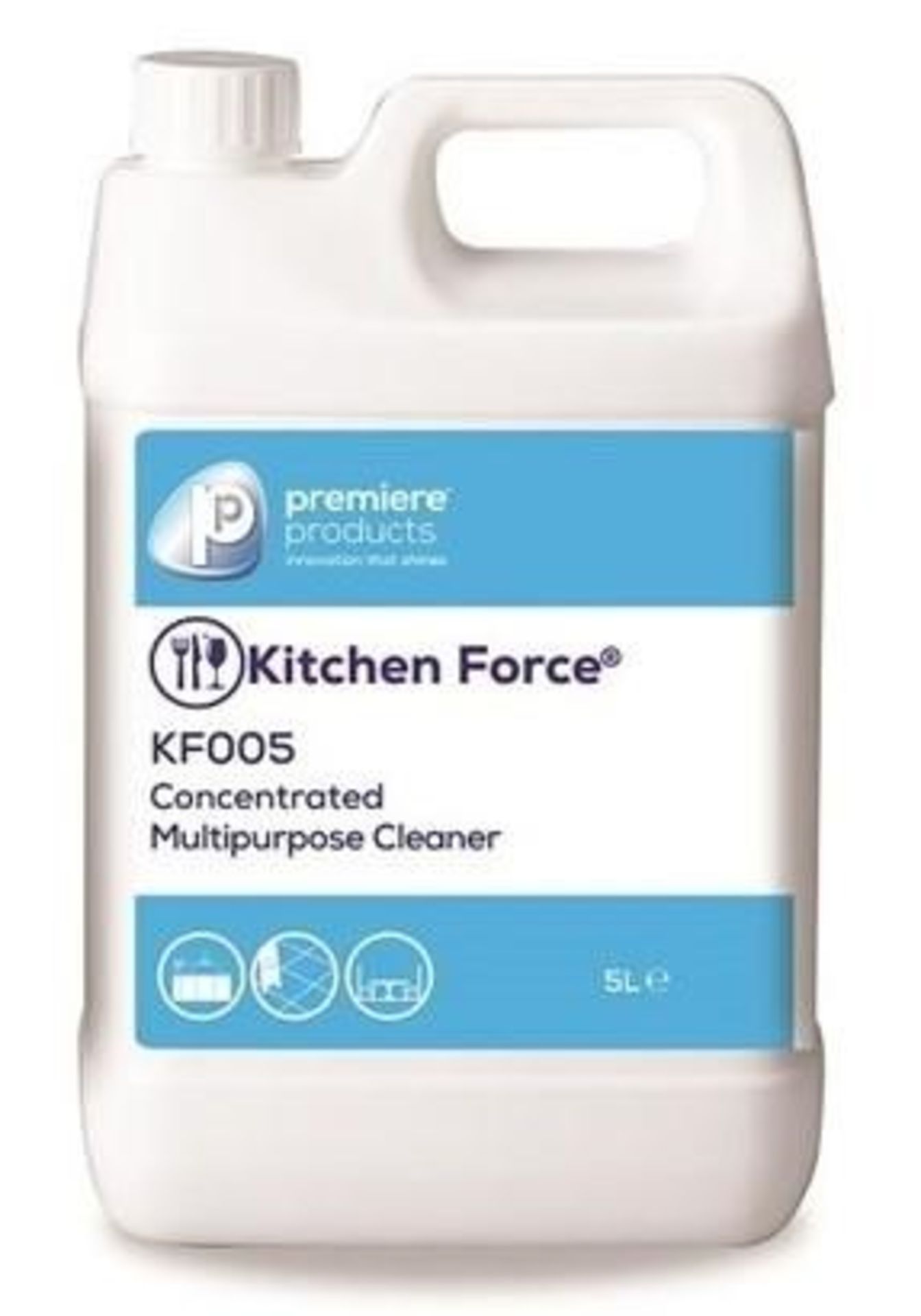 2 x Kitchen Force 5 Litre Concentrated Multipurpose Cleaner - Premiere Products - Includes 2 x 5