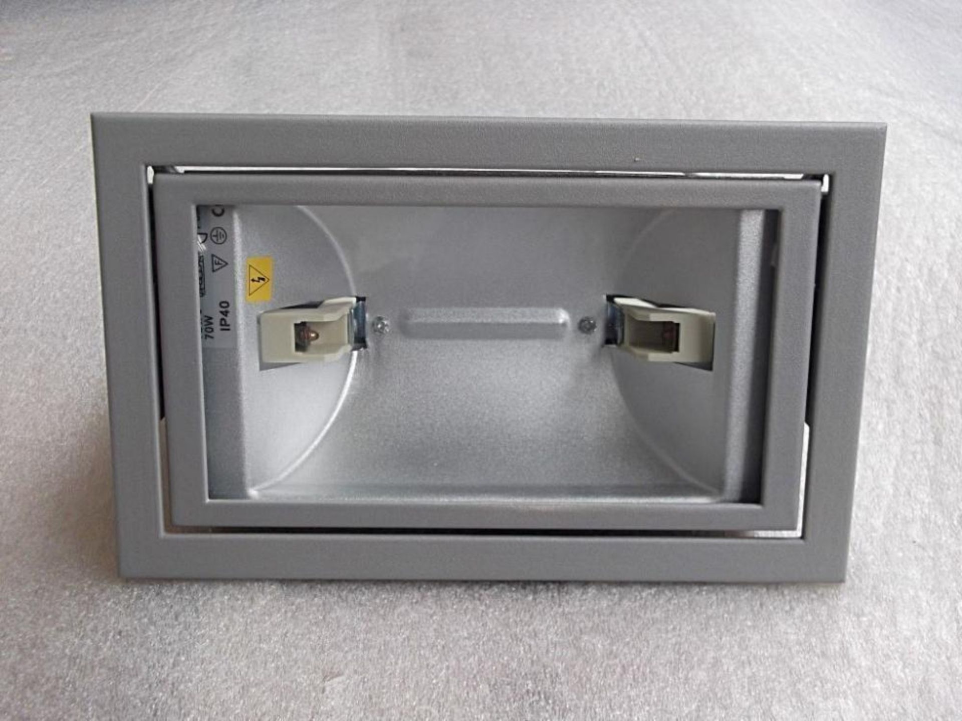 5 x JCC Lighting JC16018 Recast White HQI Recessed Down-lighters - New Boxed Stock - Aluminium Casin