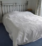 1 x Metal Framed Superking Size Bed including Mattress and Bedstead - CL226 - Location: Knutsford