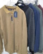 5 x Assorted Mens Polo Shirts - Brands Include: PRE END and Gnious - New Stock With Tags - Recent Re