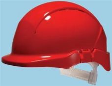 12 x Red Centurion Concept Reduced Peak Safety Helmets - CL185 - Ref: C5 - New Stock - Location: Alt