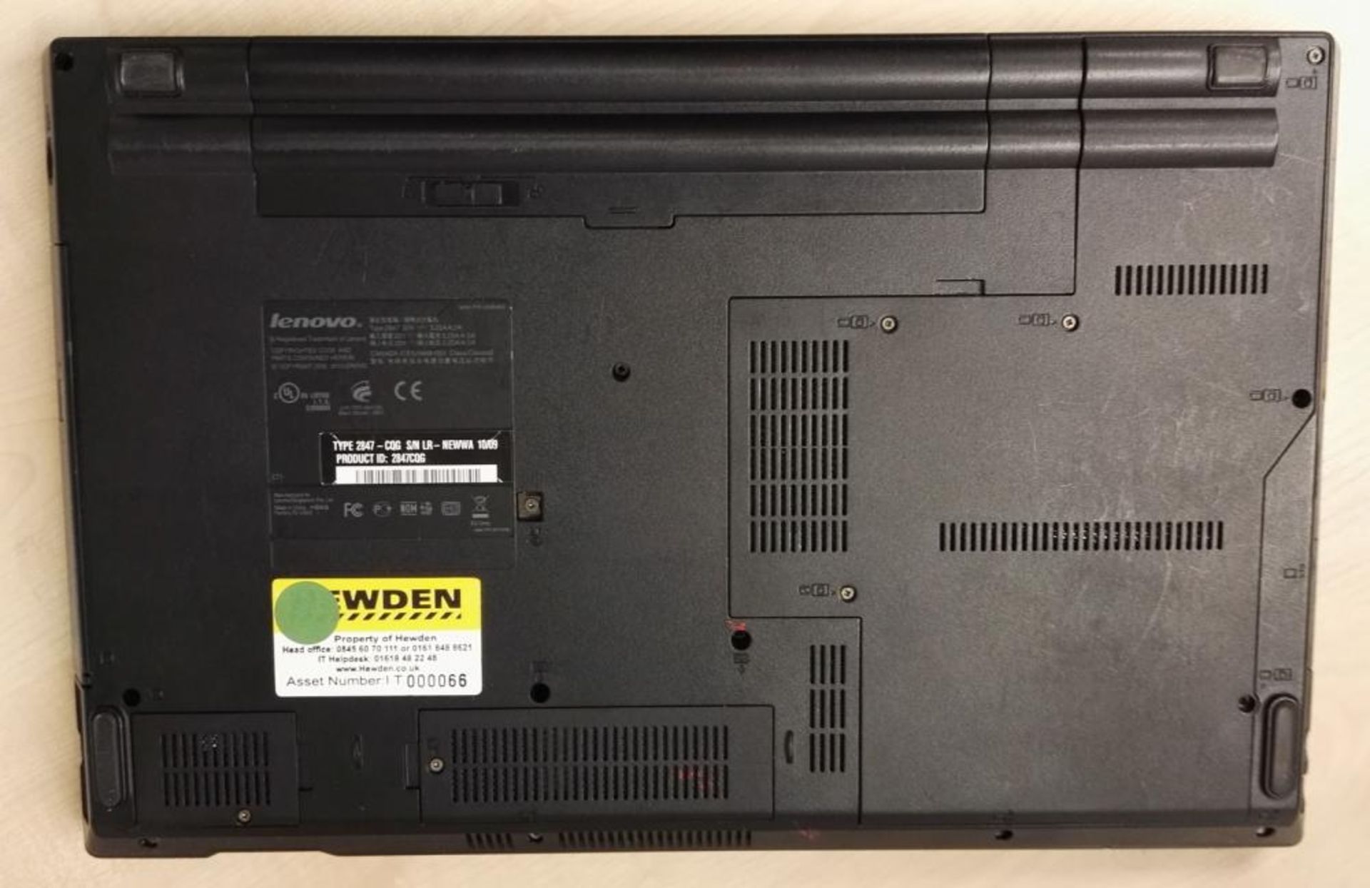 1 x Lenovo Thinkpad SL510 Laptop Computer - Features a 15.6 Inch Screen, Intel Core 2 Duo T6670 2. - Image 9 of 9