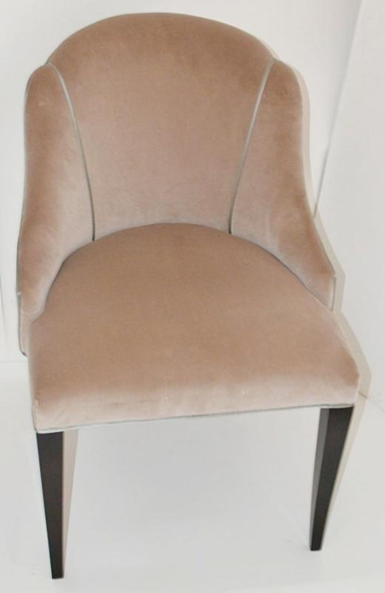 1 x REED &amp; RACKSTRAW "Cloud" Handcrafted Velvet Upholstered Chair - Dimensions: H87 x W58 x D5 - Image 3 of 7