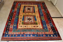 1 x Louis de Portier Quaski Design Machine Made Wool Carpet - Dimensions: 249x349cm - Lightly Used -