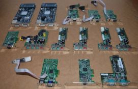 14 x Various Computer Card - Includes CCTV PCI Cards, Serial Cards and More - CL010 - Ref IT450 -