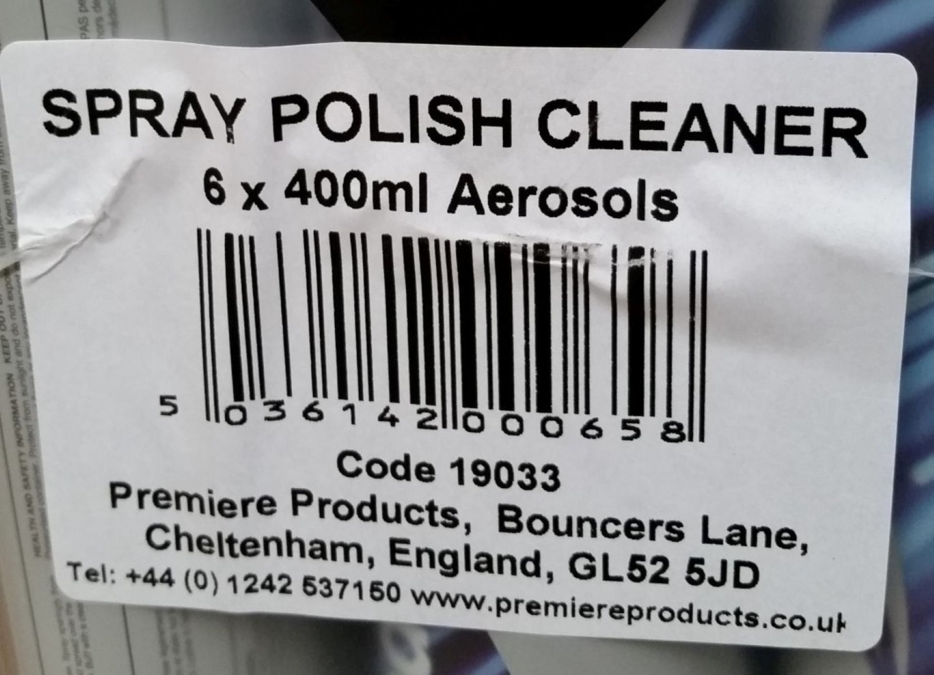 24 x Premiere Products 400ml Spray Polish Cleaner - Suitable For Plastics and Laminates - Includes 4 - Image 2 of 7