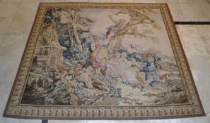 1 x Fine Handmade Chinese Tapestry - Dimensions: 253x231cm - Unused - NO VAT ON THE HAMMER - Ref: DS