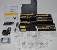 1 x Assorted Collection of Computer Accessories - Includes 17 x Lenovo Laptop Batteries, Varta