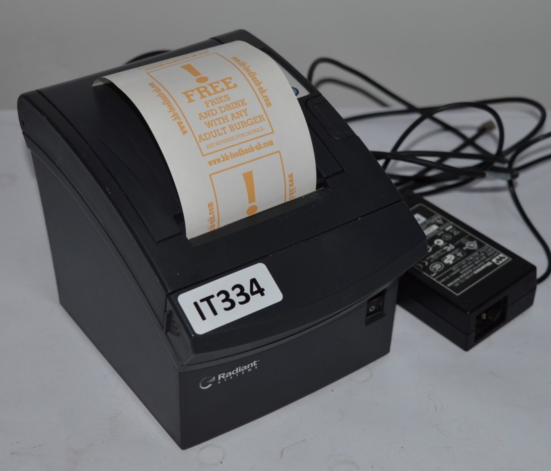 1 x Radiant Systems Bixolon PR10135 Thermal Receipt Printer - Ideal For Use in Hospitality, Retail - Image 6 of 6