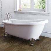 1 x Winchester Large Roll Top Acrylic Bath - Dimensons: 1700x730x770mm - Unused Stock - Ref: