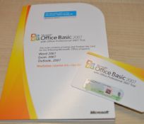 1 x Microsoft Office Basic 2007 - CL011 - Location: Altrincham WA14 - You are bidding on the COA