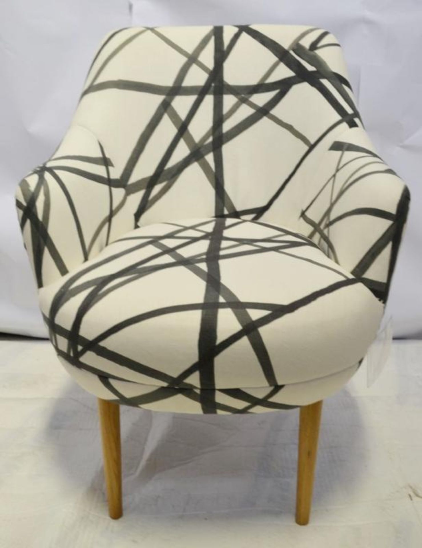 1 x KELLY WEARSTLER Sonara Armchair Bleached Oak - Great ex-display condition - Ref: 5163497 - CL087 - Image 4 of 11