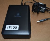 1 x Iomega 500GB USB 2.0 External Hard Drive - Includes Cables - CL280 - Ref IT400 - Location:
