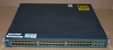 1 x Cisco Catalyst 3560G Series 48 Port Switch PoE-48 - Ref IT158 - Ref CL400 - Location: Altrincham