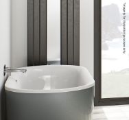 1 x Diamond Grey INNE Acrylic Freestanding Bath - Dimensons: 1700x780x600mm - Unused Stock - Ref: