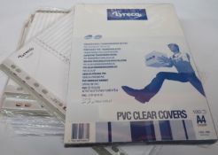 37 x Lyreco A4 Indexed Tab Divider Packs and PVC Clear Covers - New Stock - CL400 - Ref IT259 -