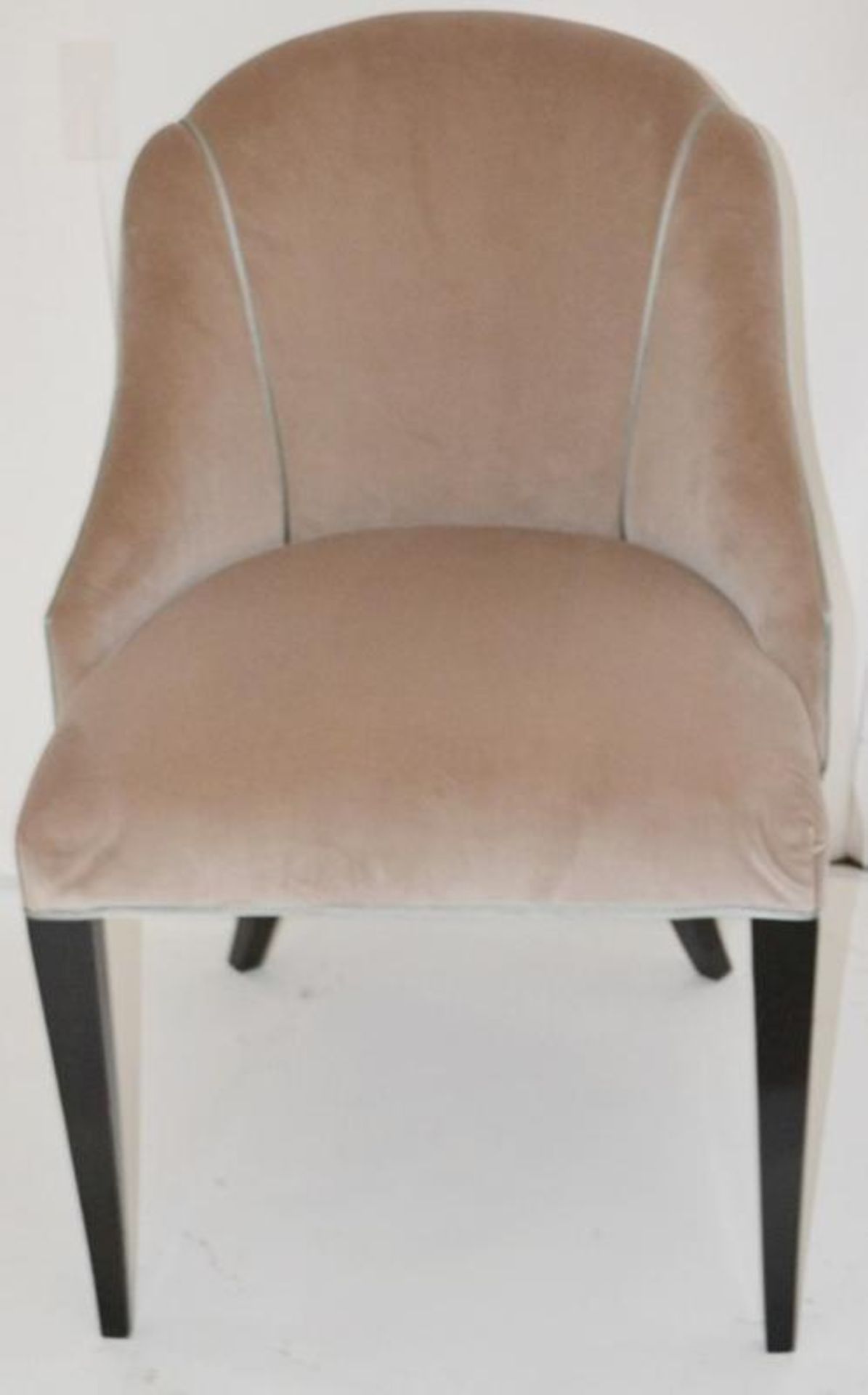 1 x REED &amp; RACKSTRAW "Cloud" Velvet Upholstered Handcrafted Chair - Dimensions: H87 x W58 x D5 - Image 9 of 12