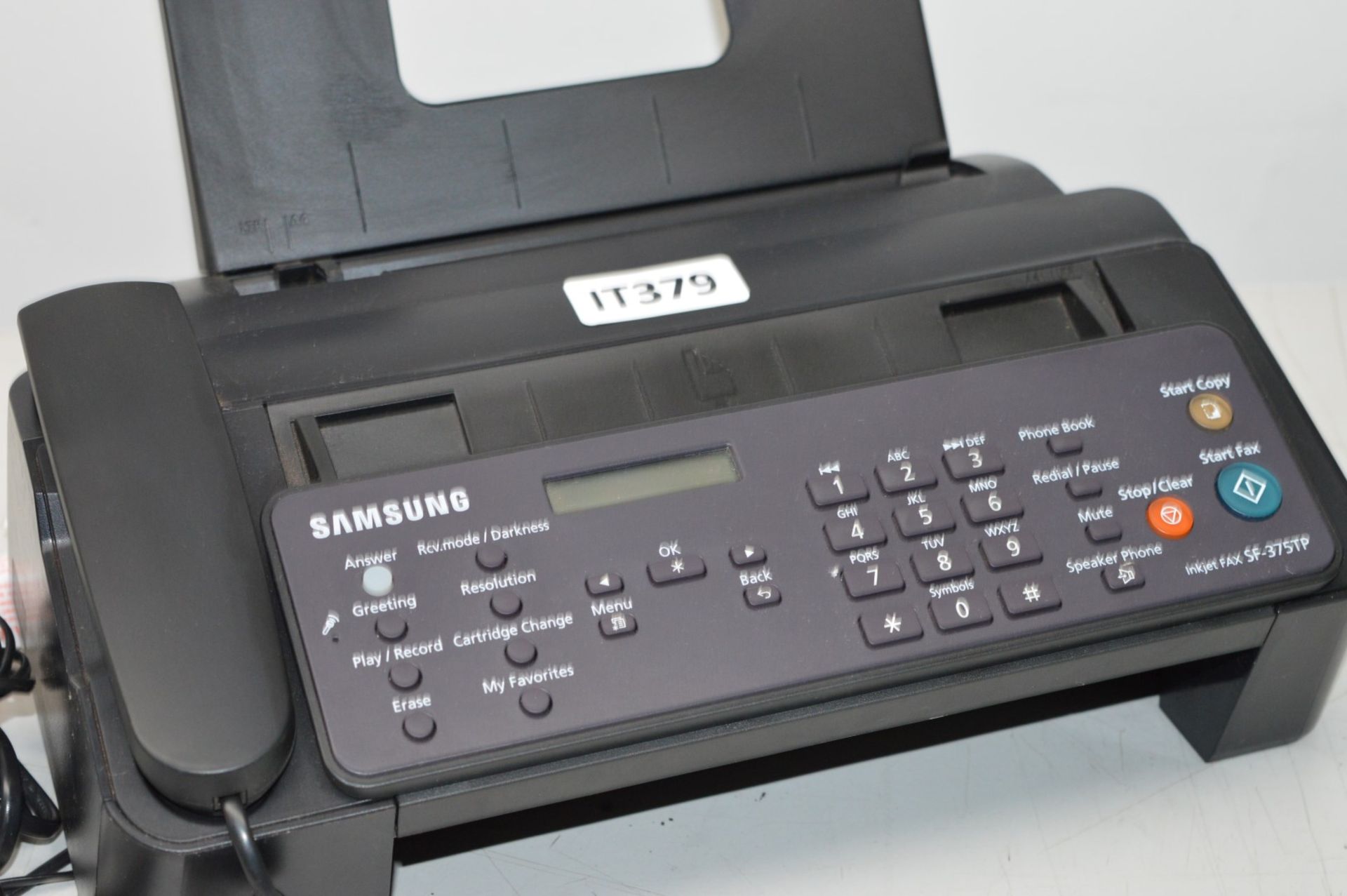 1 x Samsung SF-375TP Inkjet Fax Machine With Telephone, Copy, Scan and Print - CL280 - Ref IT379 - - Image 2 of 6