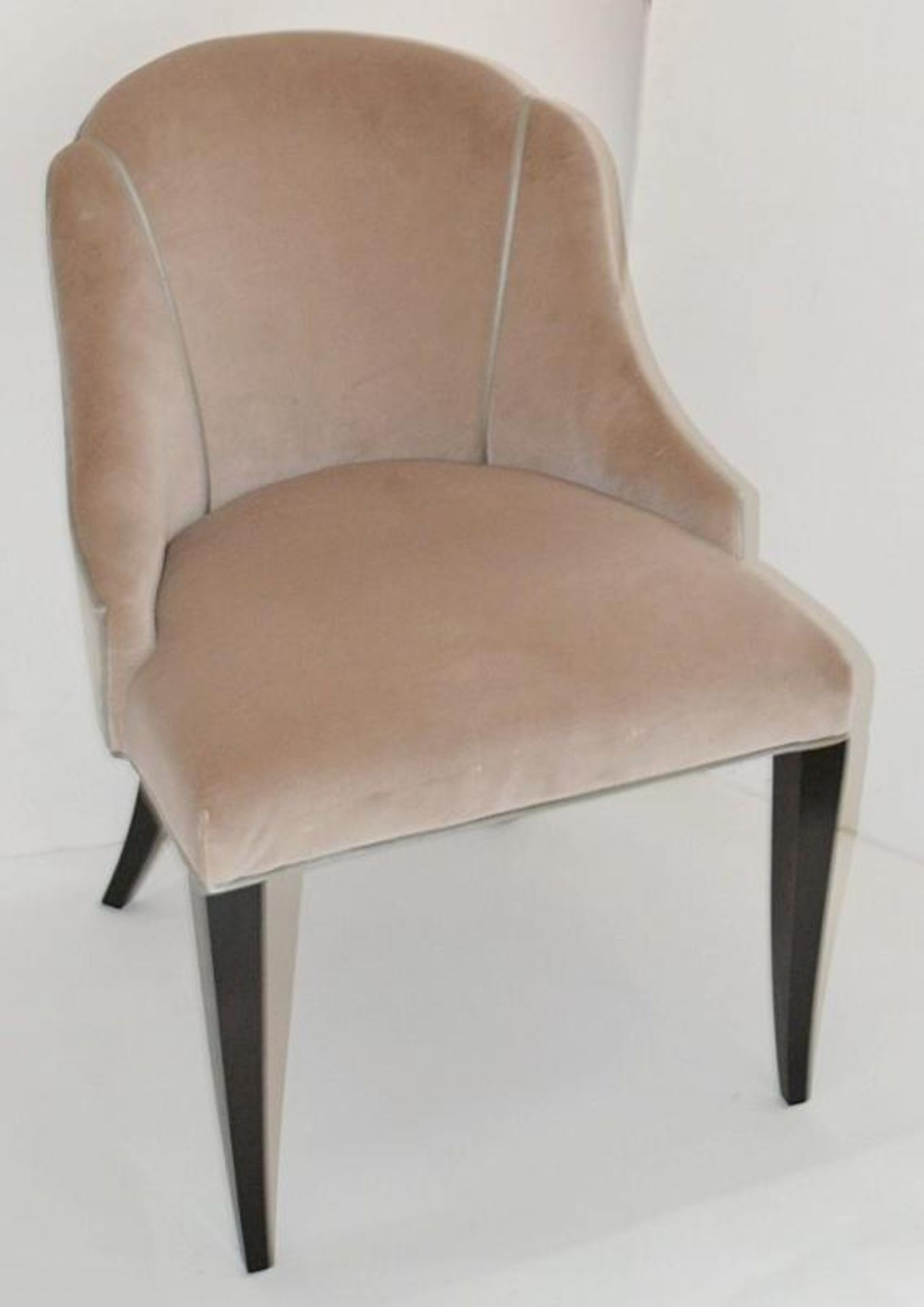 1 x REED &amp; RACKSTRAW "Cloud" Handcrafted Velvet Upholstered Chair - Dimensions: H87 x W58 x D5 - Image 4 of 7