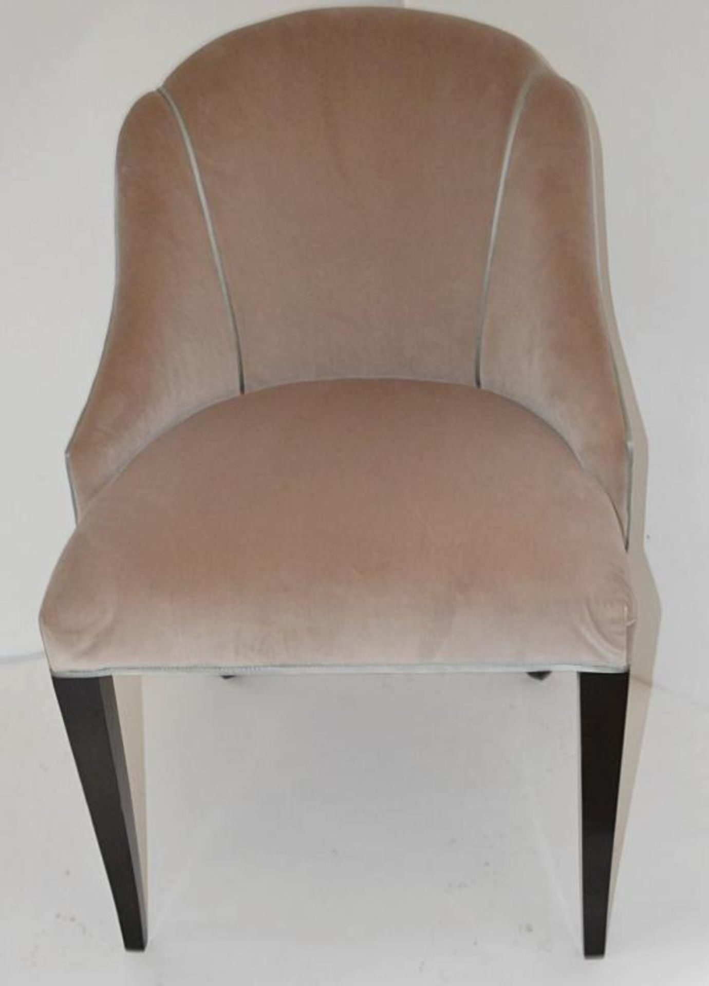 1 x REED &amp; RACKSTRAW "Cloud" Velvet Upholstered Handcrafted Chair - Dimensions: H87 x W58 x D5 - Image 2 of 12