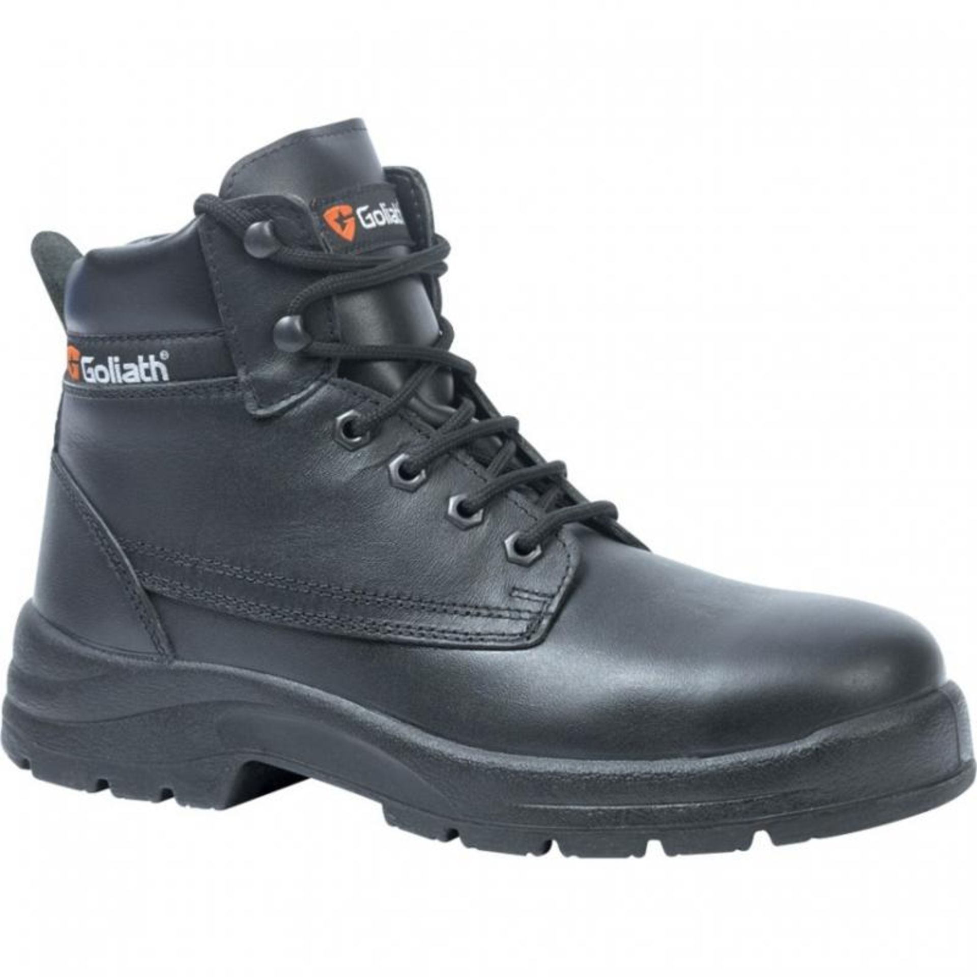 1 x Pair of Goliath ELSP1023_BLK S3 Derby Boots in Black - Size 4/37 - CL185 - Ref: DSY0364 - New