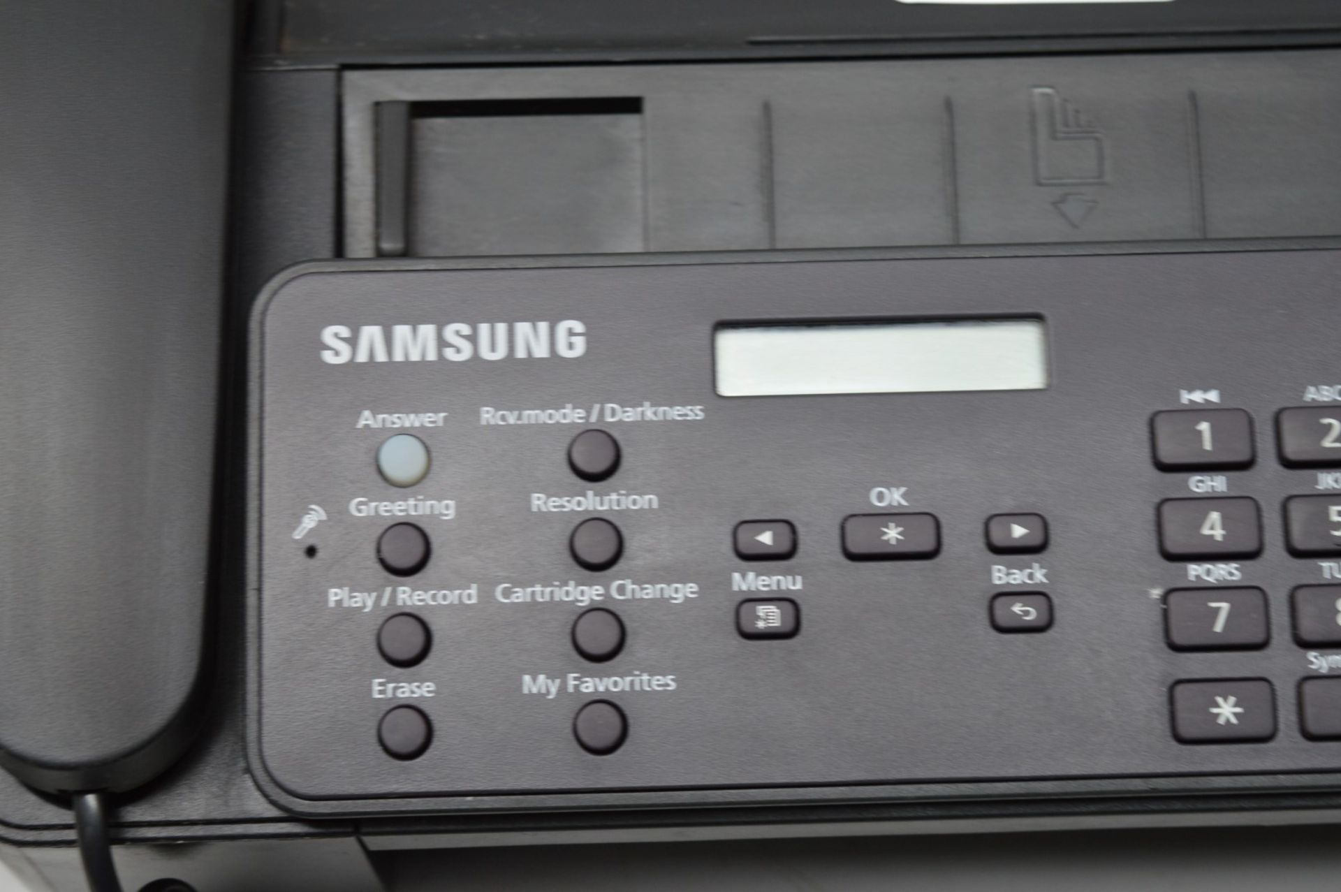 1 x Samsung SF-375TP Inkjet Fax Machine With Telephone, Copy, Scan and Print - CL280 - Ref IT379 - - Image 4 of 6