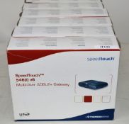 6 x Thompson Speedtouch Routers - Model 546(i) v6 - Unused Boxed Stock - Ref IT191 - CL011 -