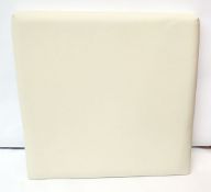 1 x REFLEX Seat Back, Upholstered In Cream Leather - Dimensions: 45.5 x 44.5 x 5cm - Ref: 5130682 -