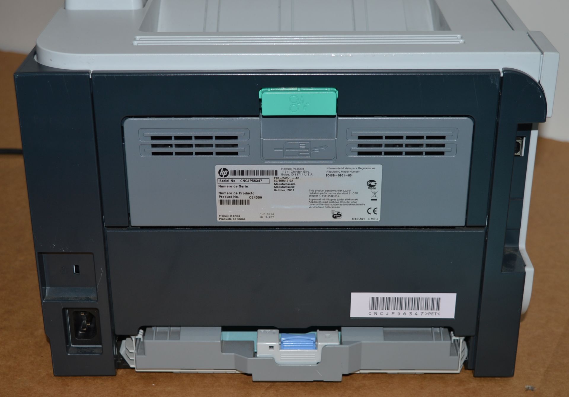 1 x HP Laserjet P2055 Desktop Laser Printer - Good Working Order - Includes Two Toners - CL010 - Ref - Image 7 of 9