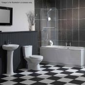 1 x 6mm Shower Bath Screen With Towel Rail (CSS1001) - Dimensions: 800 x 1440 x 6mm - Ref: