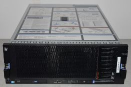 1 x IBM System X3850 X5 Rack Mount Server - Features 4 x Intel 10 Core E7-8850 2ghz Processors and