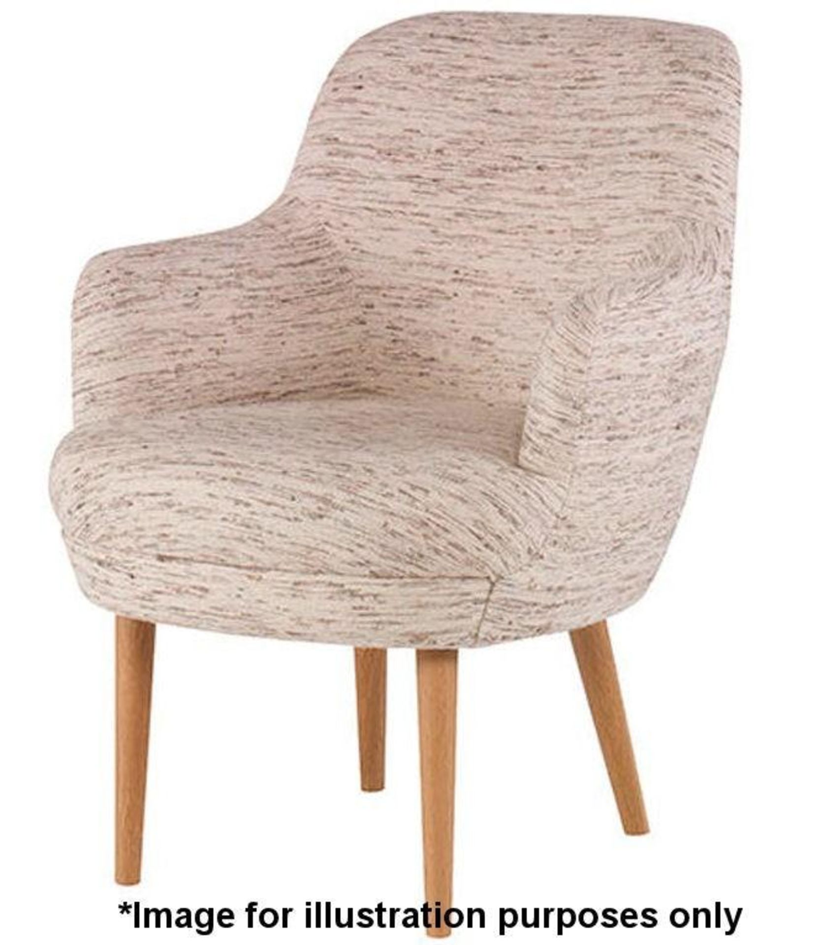 1 x KELLY WEARSTLER Sonara Armchair Bleached Oak - Great ex-display condition - Ref: 5163497 - CL087