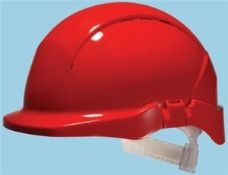 12 x Red Centurion Concept Reduced Peak Safety Helmets - CL185 - Ref: C5 - New Stock - Location:
