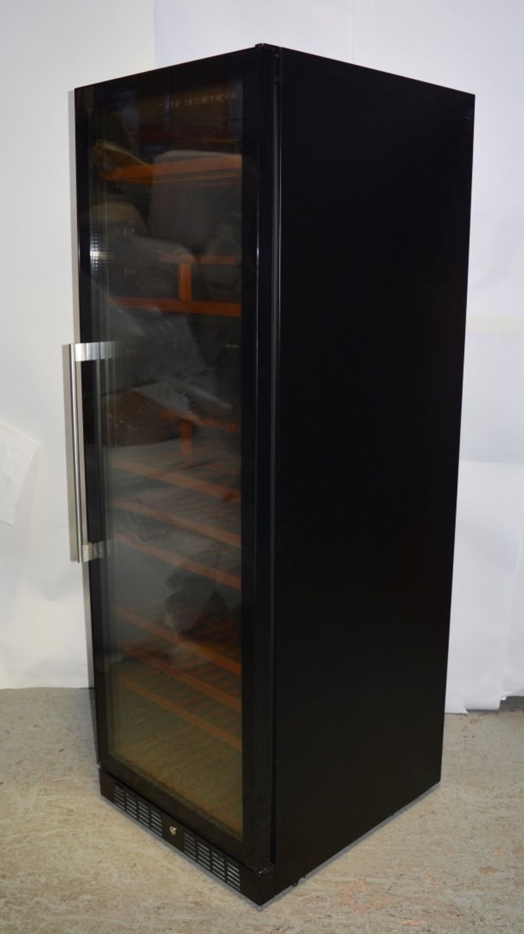 1 x Caple Freestanding Wine Chiller Cabinet - Model WF1547 - Height 176cm - Features Black Glass - Image 3 of 18