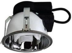 5 x JCC Lighting JC5143 Large Coral Range Commercial Recessed Downlight - Colour: Silver - Low