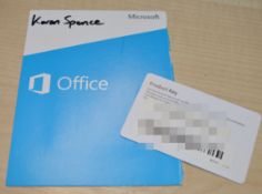 1 x Microsoft Office Home and Business 2013 - CL011 - Location: Altrincham WA14 - You are bidding on