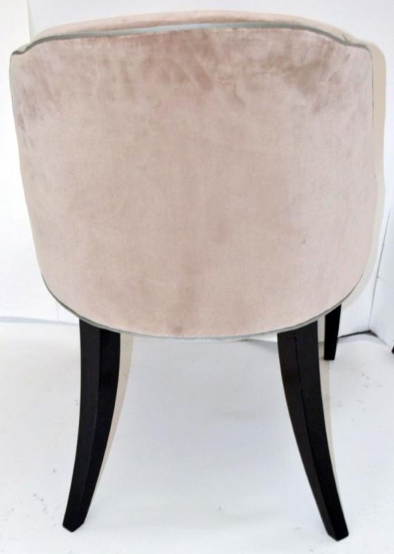 1 x REED &amp; RACKSTRAW "Cloud" Velvet Upholstered Handcrafted Chair - Dimensions: H87 x W58 x D5 - Image 12 of 12