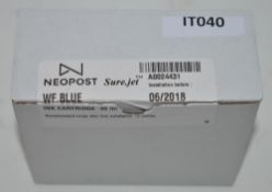 1 x Neopost Sure.jet WF BLUE 40 ml Inl Cartridge - New and Unused - CL400 - Ref IT040 - Location: