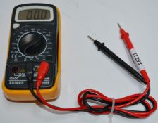 1 x Edison DM383 10ADC Multimeter With Probes - CL011 - Ref IT293 - Location: Altrincham WA14