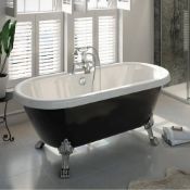 1 x Shakespeare Roll Top Freestanding Bath - Includes Ball & Claw Feet - High Quality Acrylic Finish