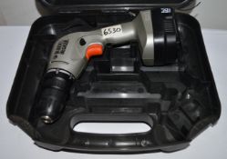 1 x Black & Decker 12v HP12 Power Drill - Includes Carry Case and Battery - Charger Not Included -