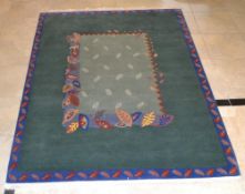 1 x Nepalese Handknotted 100% Wool Rug - Dimensions: 247x174cm - Unused - NO VAT ON THE HAMMER - Re