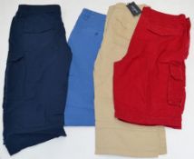 4 x Assorted Pairs Of PRE END Branded Mens Cotton Shorts - New Stock With Tags - Recent Retail