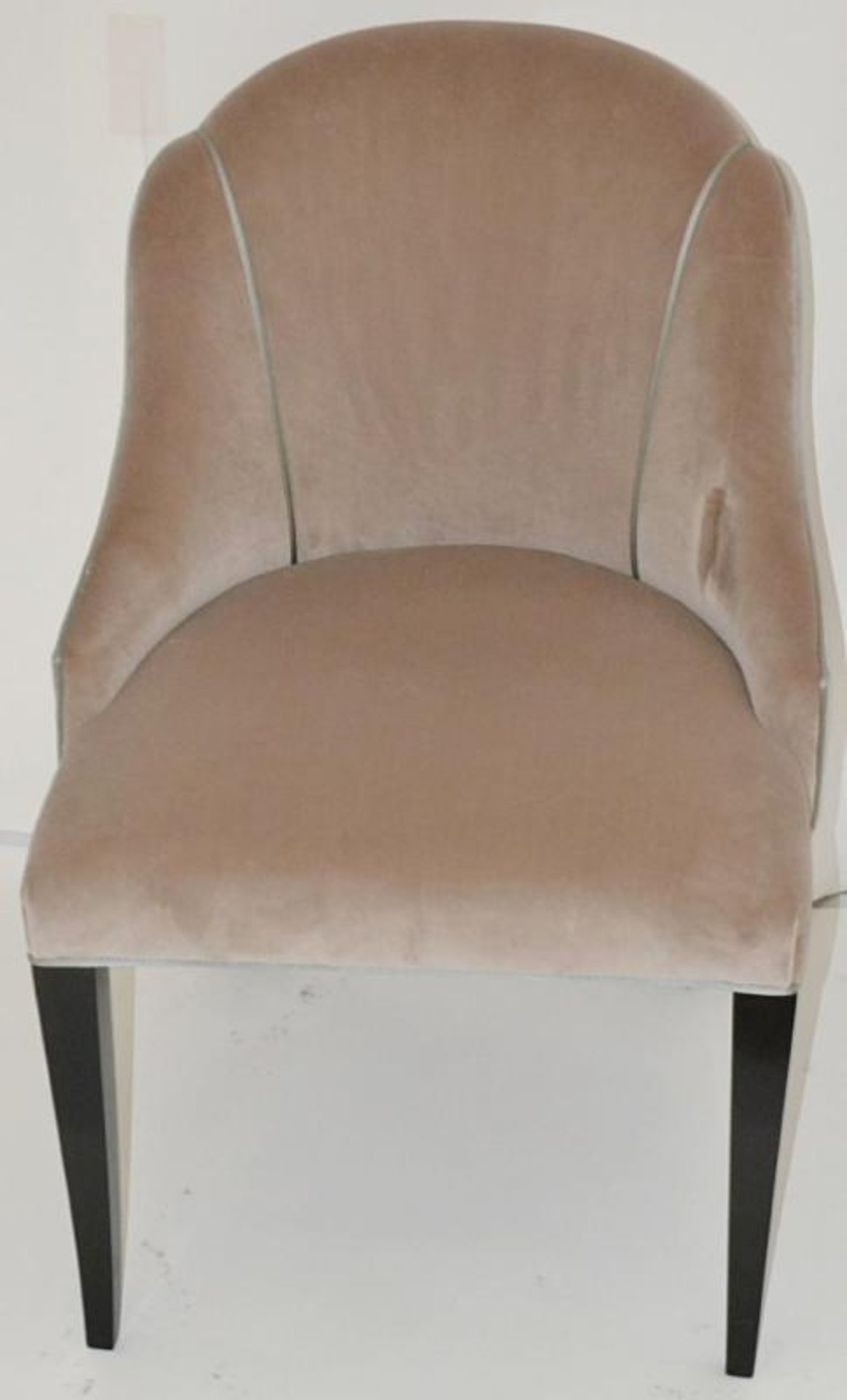 1 x REED &amp; RACKSTRAW "Cloud" Velvet Upholstered Handcrafted Chair - Dimensions: H87 x W58 x D5 - Image 8 of 14