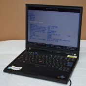 1 x Lenovo Thinkpad T60 14 Inch Laptop PC Computer - Features Intel Core 2 Duo T2300 1.6ghz Dual