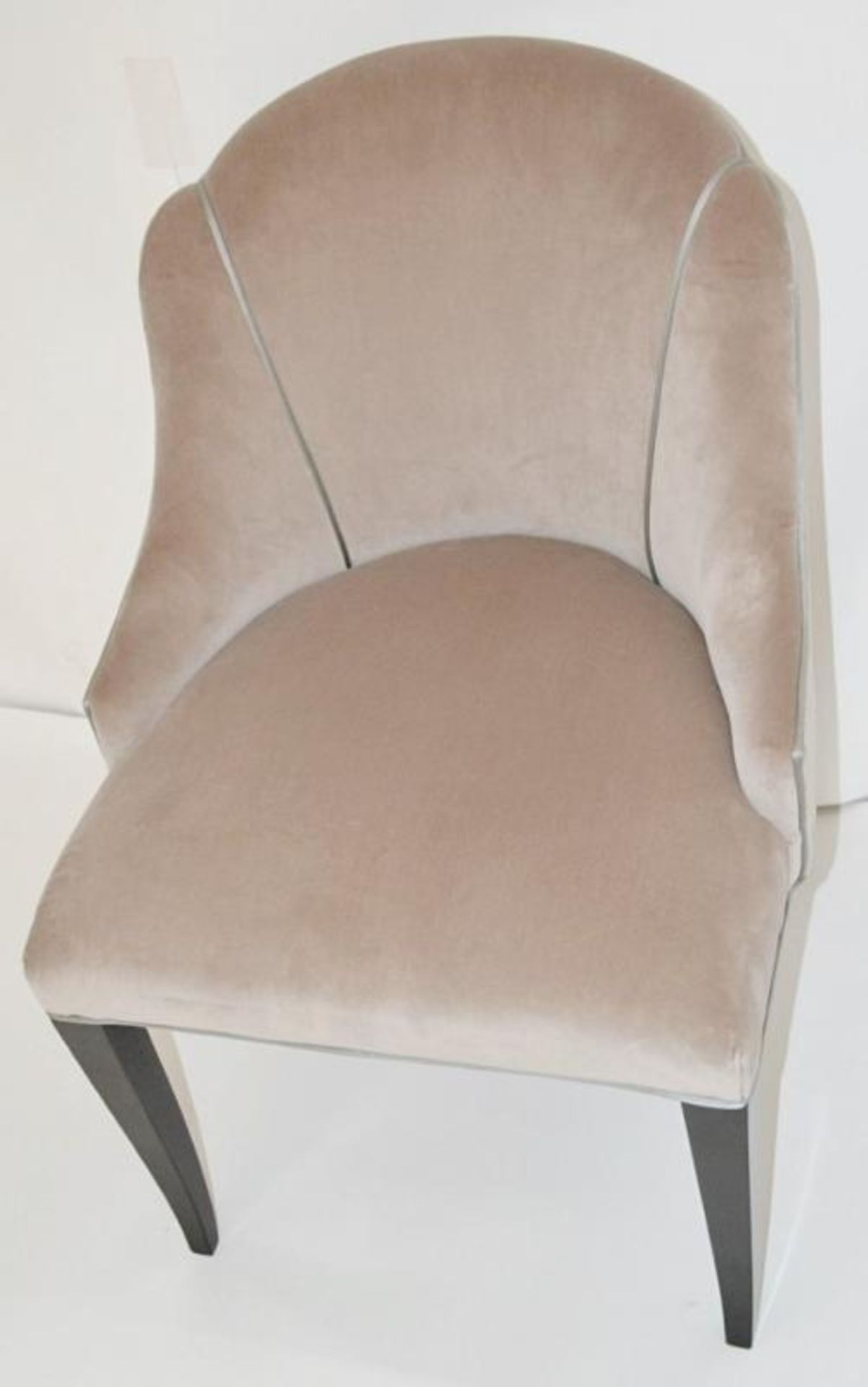 1 x REED &amp; RACKSTRAW "Cloud" Handcrafted Velvet Upholstered Chair - Dimensions: H87 x W58 x D5 - Image 4 of 14