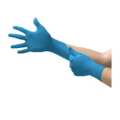 11 x Boxes of Ansell Profood 92-465 Blue Nitrile Disposable Gloves - CL185 - Location: Altrincham