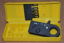 1 x Channel Coaxial Adjustable Cable Stripper Kit - Type 9A - CL011 - Ref IT482 - Location: