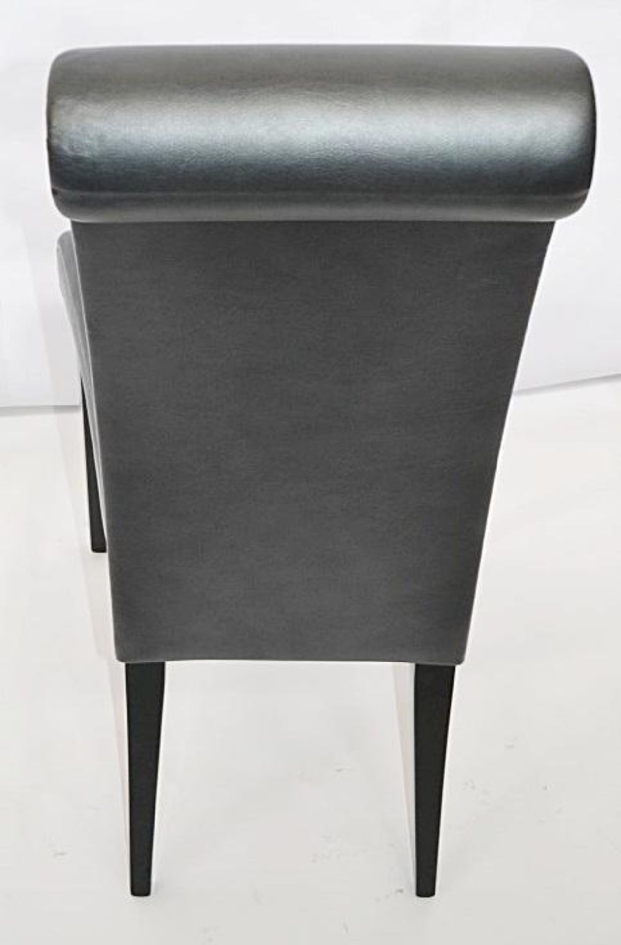 1 x CATTALAN “Lulu” High Back Chair – Upholstered In A Rich Metallic Charcoal - Dimensions: W50 x H9 - Image 3 of 8