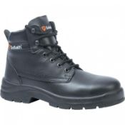 1 x Pair of Goliath ELSP1023_BLK S3 Derby Boots in Black - Size 5/38 - CL185 - Ref: DSY0370 - New